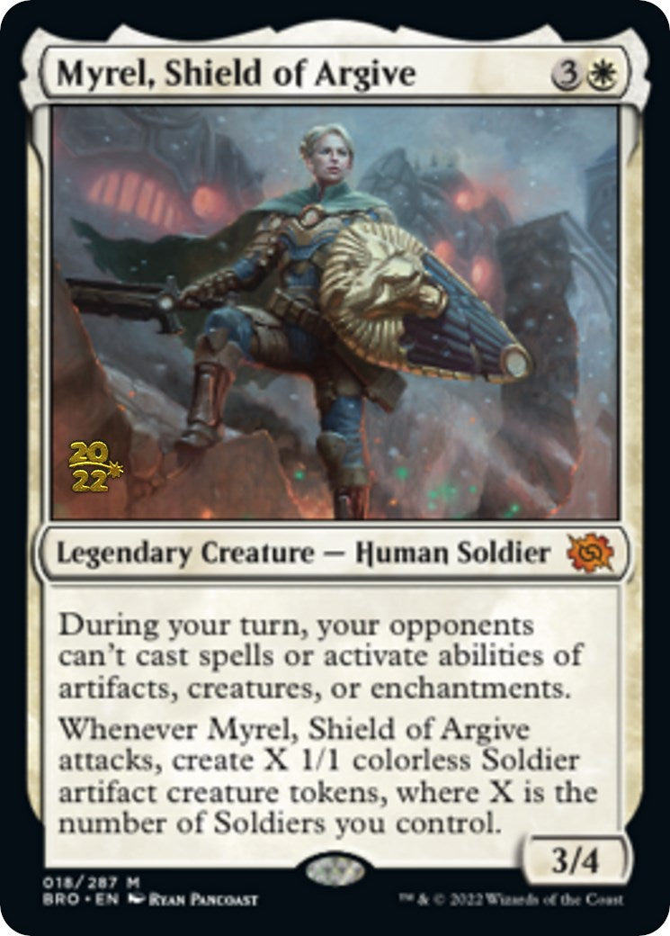 Myrel, Shield of Argive [The Brothers' War: Prerelease Promos] | Mega City Incorporated