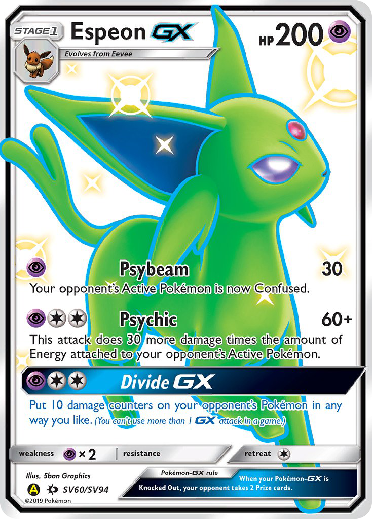 Espeon GX (SV60/SV94) [Sun & Moon: Hidden Fates - Shiny Vault] | Mega City Incorporated