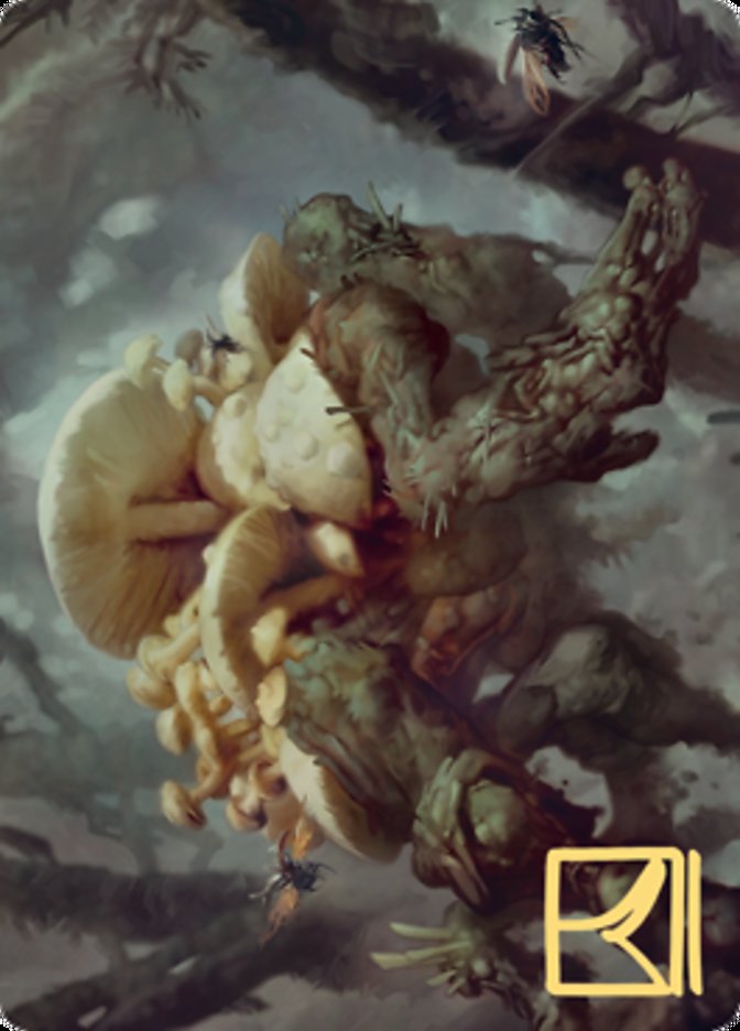 Swarm Shambler Art Card (Gold-Stamped Signature) [Zendikar Rising Art Series] | Mega City Incorporated