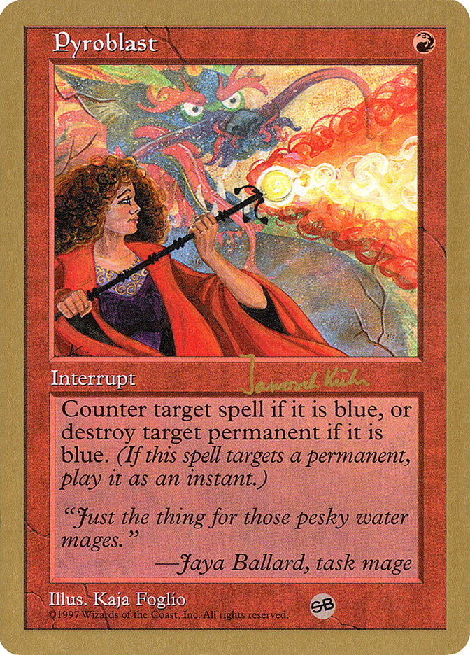 Pyroblast (Janosch Kuhn) (SB) [World Championship Decks 1997] | Mega City Incorporated
