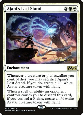 Ajani's Last Stand [Core Set 2019 Promos] | Mega City Incorporated