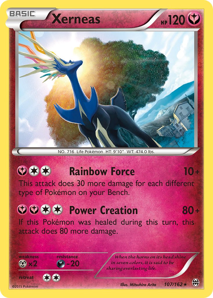 Xerneas (107/162) (Cosmos Holo) (Blister Exclusive) [XY: BREAKthrough] | Mega City Incorporated