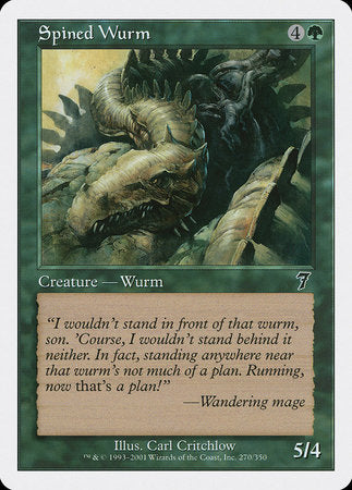 Spined Wurm [Seventh Edition] | Mega City Incorporated