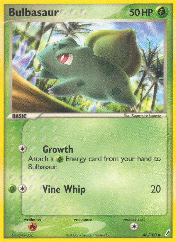 Bulbasaur (46/100) [EX: Crystal Guardians] | Mega City Incorporated