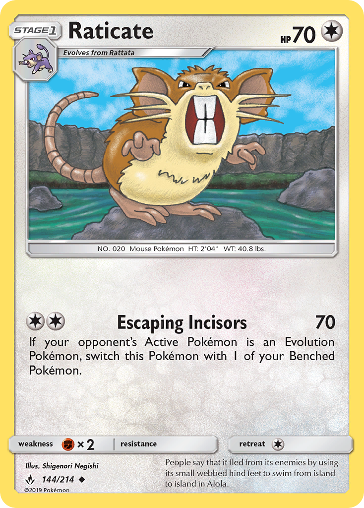 Raticate (144/214) [Sun & Moon: Unbroken Bonds] | Mega City Incorporated