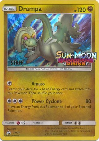 Drampa (SM21) (Staff Prerelease Promo) [Sun & Moon: Black Star Promos] | Mega City Incorporated