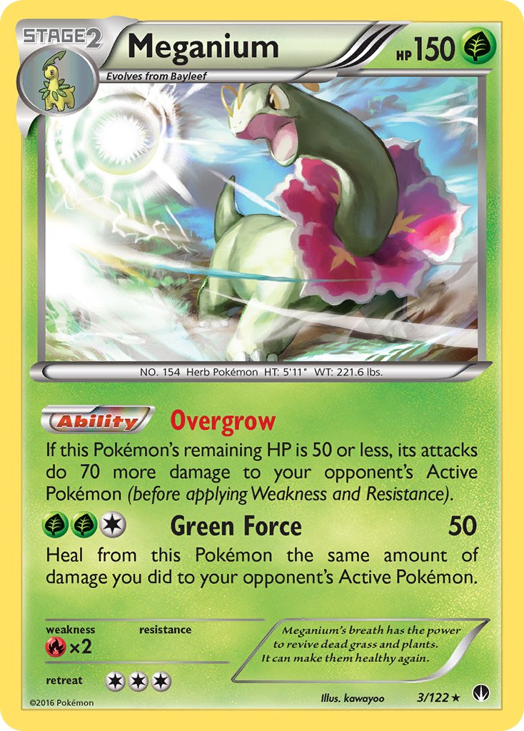 Meganium (3/122) (Cosmos Holo) (Blister Exclusive) [XY: BREAKpoint] | Mega City Incorporated