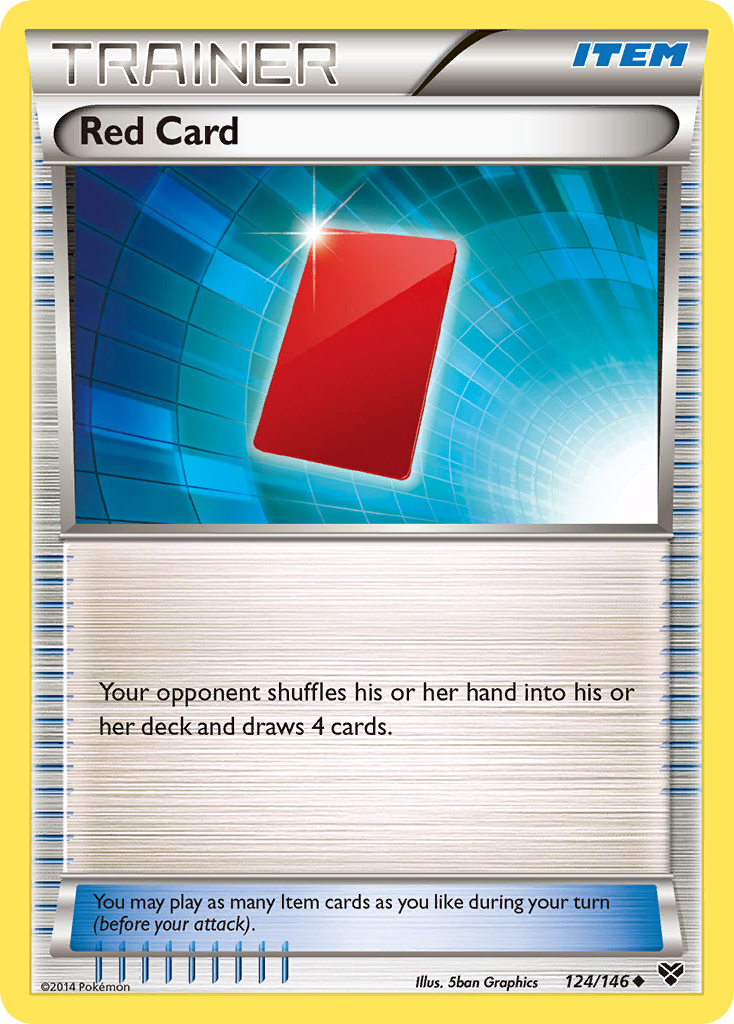 Red Card (124/146) [XY: Base Set] | Mega City Incorporated