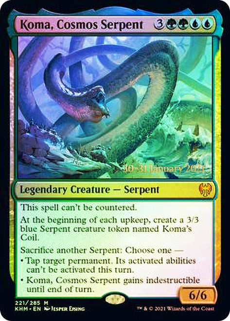 Koma, Cosmos Serpent  [Kaldheim Prerelease Promos] | Mega City Incorporated