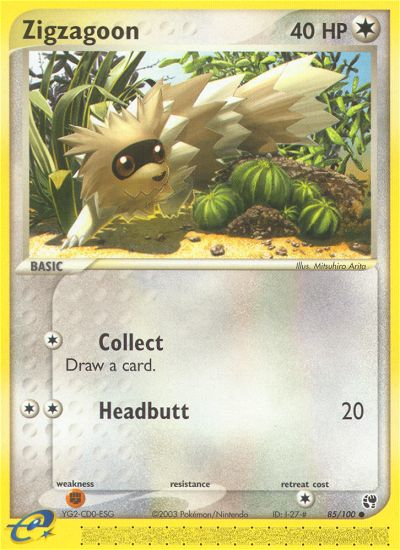 Zigzagoon (85/100) [EX: Sandstorm] | Mega City Incorporated