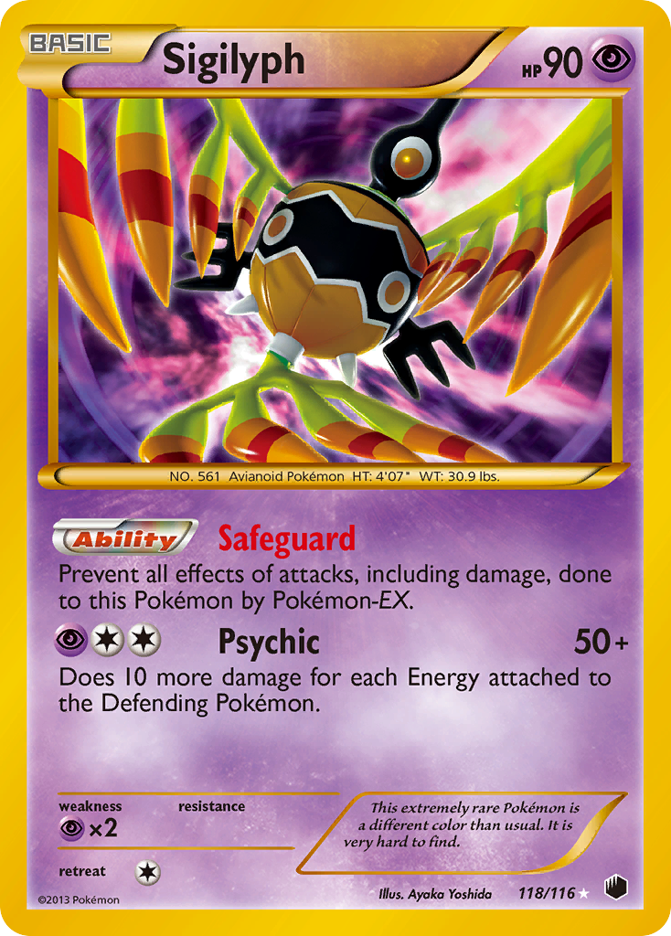 Sigilyph (118/116) [Black & White: Plasma Freeze] | Mega City Incorporated