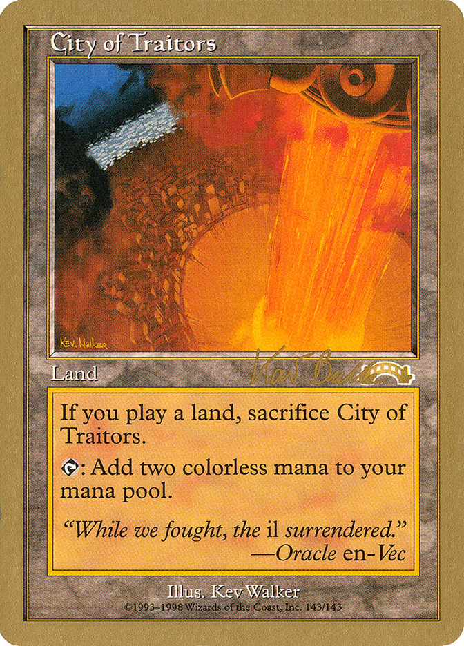 City of Traitors (Kai Budde) [World Championship Decks 1999] | Mega City Incorporated