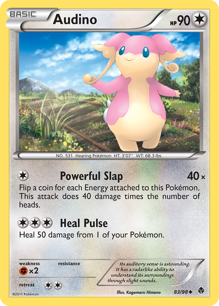 Audino (83/98) [Black & White: Emerging Powers] | Mega City Incorporated