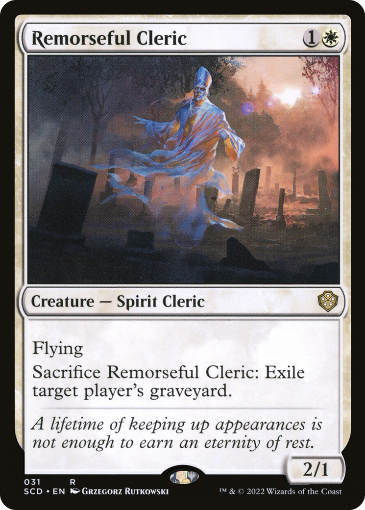 Remorseful Cleric [Starter Commander Decks] | Mega City Incorporated