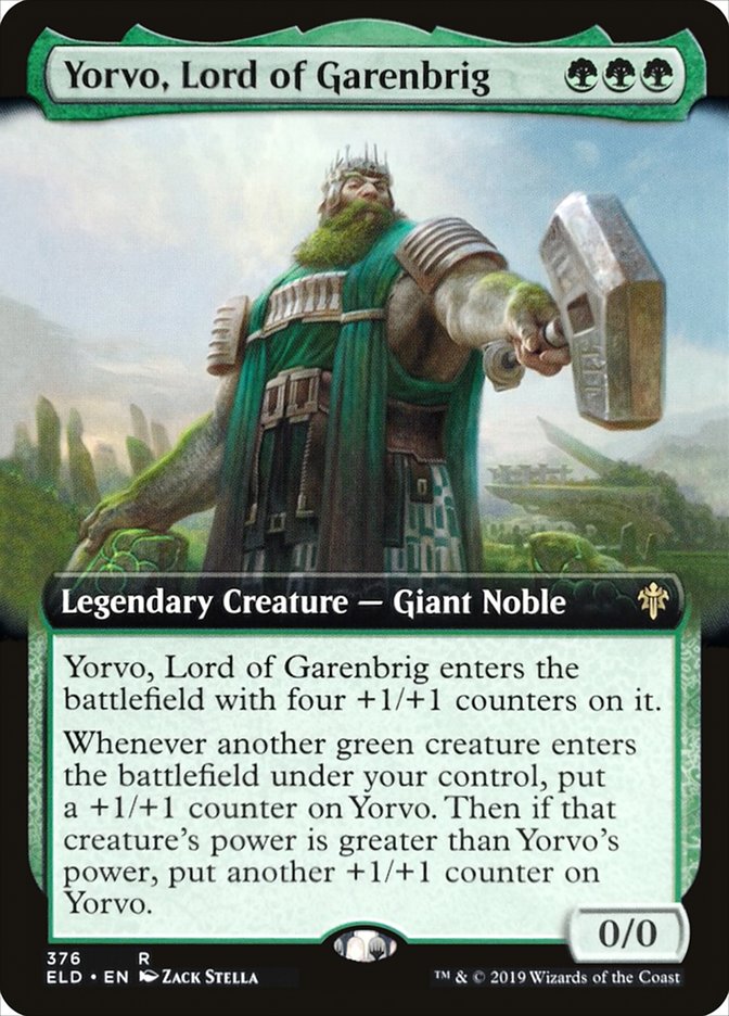 Yorvo, Lord of Garenbrig (Extended Art) [Throne of Eldraine] | Mega City Incorporated