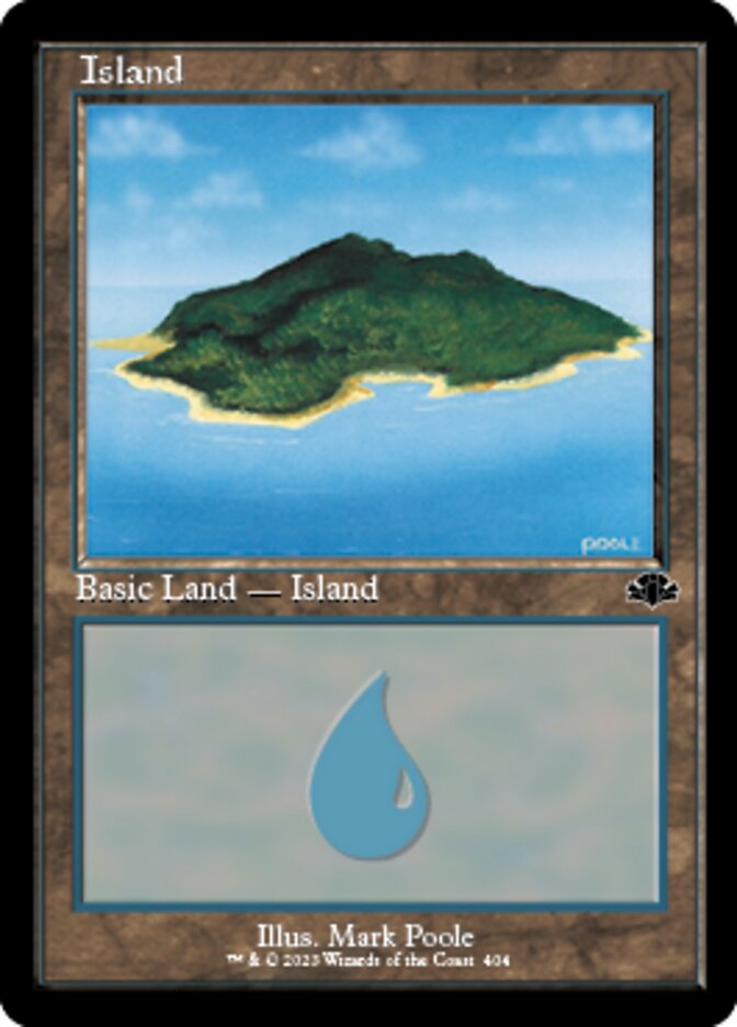 Island (404) (Retro) [Dominaria Remastered] | Mega City Incorporated