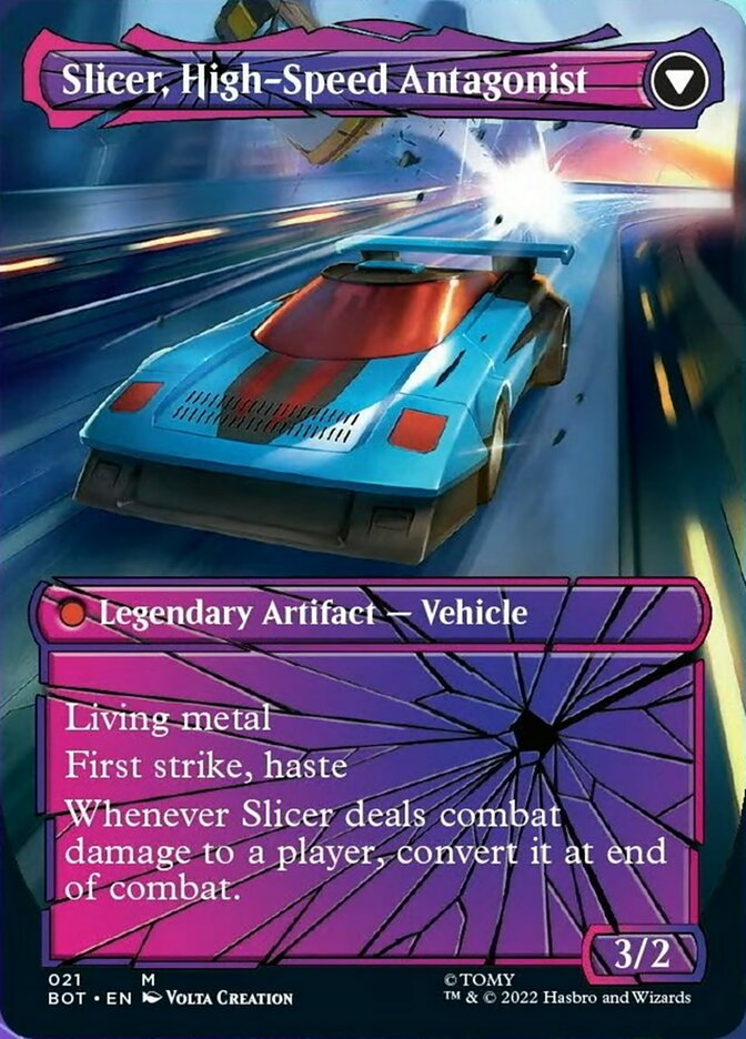 Slicer, Hired Muscle // Slicer, High-Speed Antagonist (Shattered Glass) [Universes Beyond: Transformers] | Mega City Incorporated
