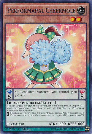 Performapal Cheermole [NECH-EN001] Rare | Mega City Incorporated