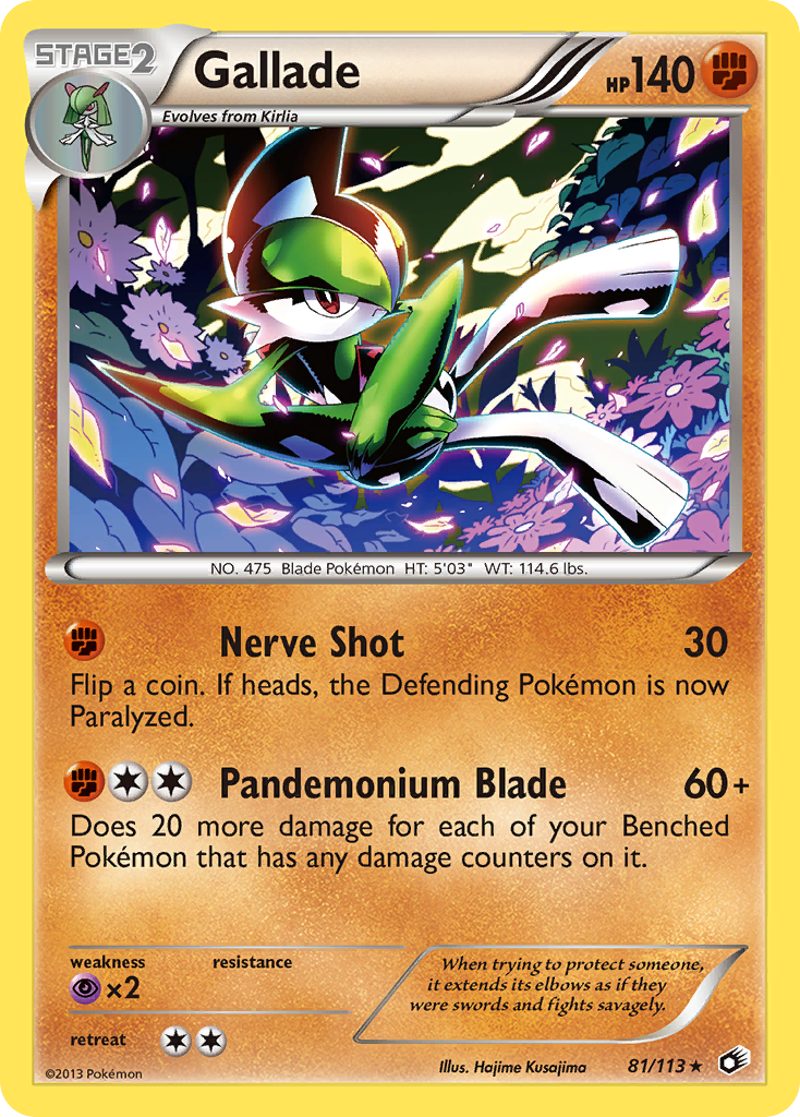 Gallade (81/113) [Black & White: Legendary Treasures] | Mega City Incorporated