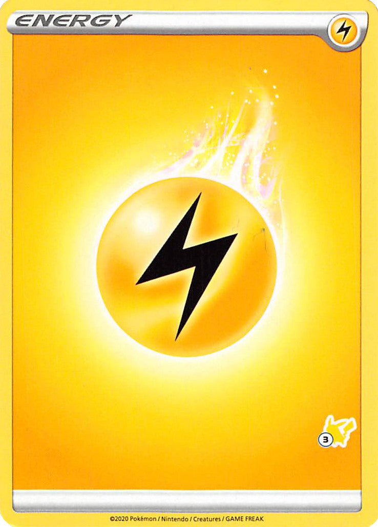 Lightning Energy (Pikachu Stamp #3) [Battle Academy 2022] | Mega City Incorporated