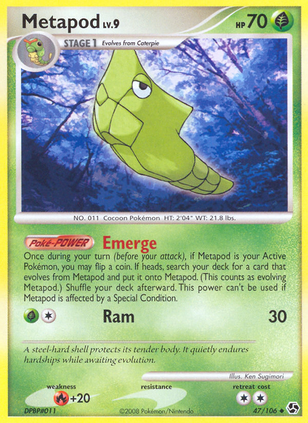 Metapod (47/106) [Diamond & Pearl: Great Encounters] | Mega City Incorporated