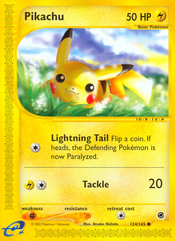 Pikachu (124/165) [Expedition: Base Set] | Mega City Incorporated