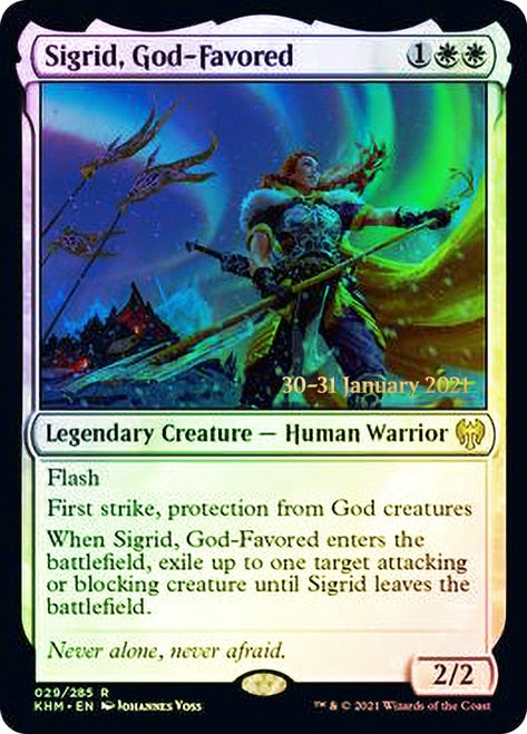 Sigrid, God-Favored  [Kaldheim Prerelease Promos] | Mega City Incorporated