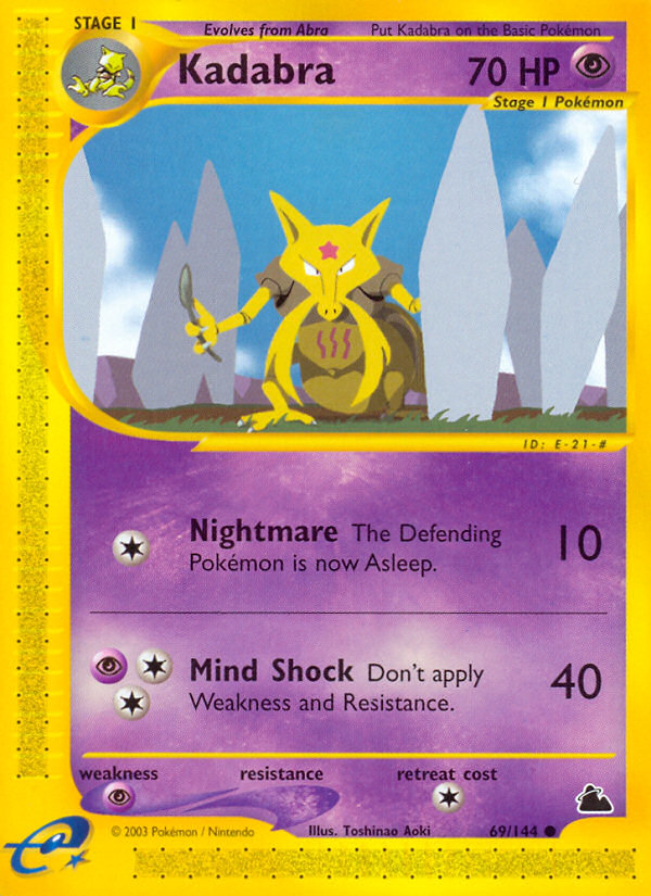 Kadabra (69/144) [Skyridge] | Mega City Incorporated