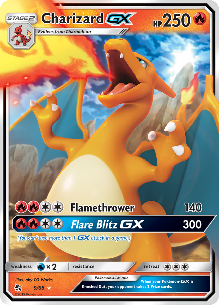 Charizard GX (9/68) [Sun & Moon: Hidden Fates] | Mega City Incorporated