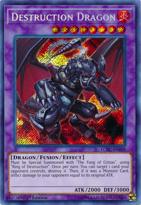 Destruction Dragon [LCKC-EN108] Secret Rare | Mega City Incorporated