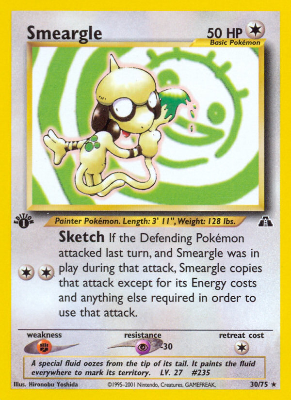 Smeargle (30/75) [Neo Discovery 1st Edition] | Mega City Incorporated