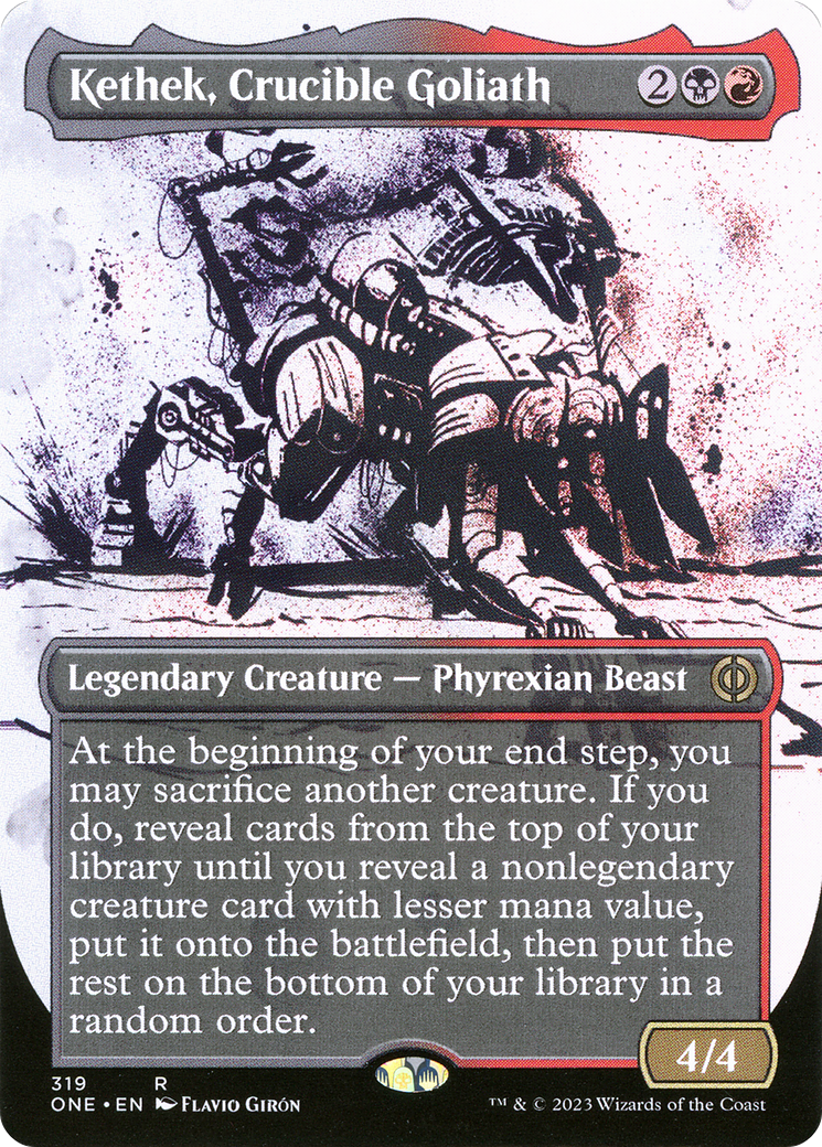 Kethek, Crucible Goliath (Borderless Ichor) [Phyrexia: All Will Be One] | Mega City Incorporated