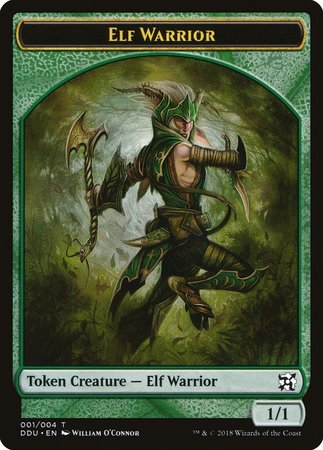 Elf Warrior Token [Duel Decks: Elves vs. Inventors Tokens] | Mega City Incorporated