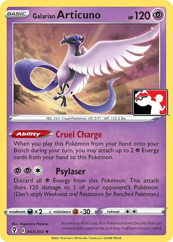 Galarian Articuno (063/203) [Prize Pack Series One] | Mega City Incorporated