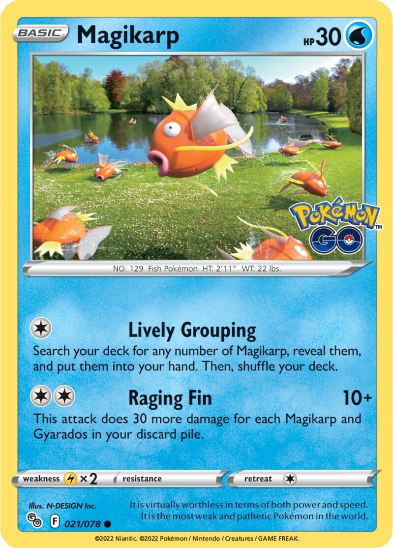 Magikarp (021/078) [Pokémon GO] | Mega City Incorporated