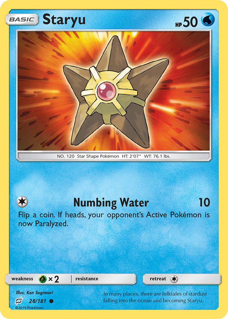 Staryu (28/181) [Sun & Moon: Team Up] | Mega City Incorporated