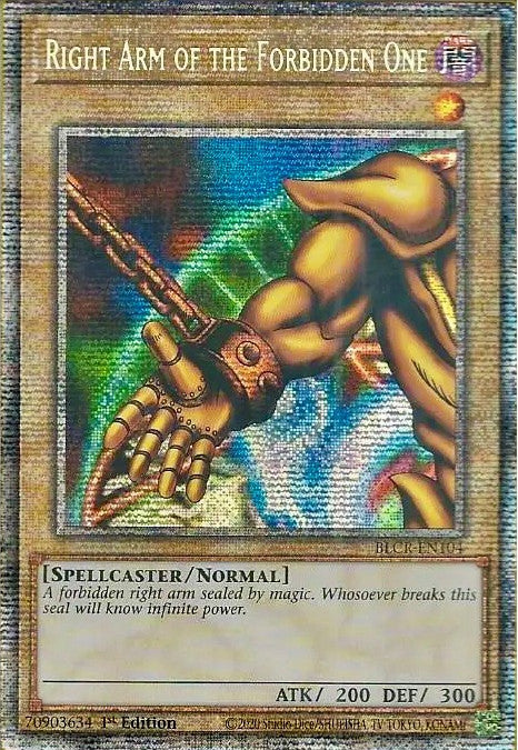 Right Arm of the Forbidden One [BLCR-EN104] Starlight Rare | Mega City Incorporated