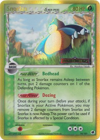 Snorlax (10/101) (Delta Species) (Stamped) [EX: Dragon Frontiers] | Mega City Incorporated