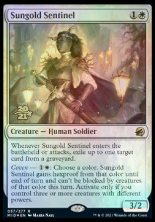 Sungold Sentinel [Innistrad: Midnight Hunt Prerelease Promos] | Mega City Incorporated