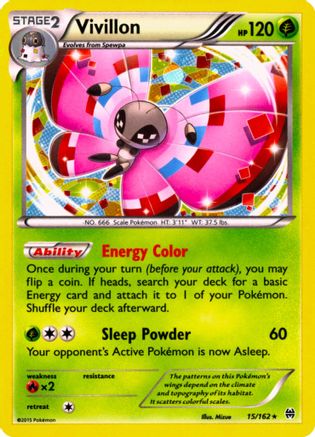 Vivillon (15/162) (Cosmos Holo) [XY: BREAKthrough] | Mega City Incorporated