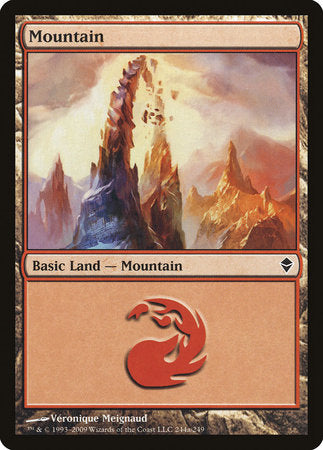 Mountain (244a) [Zendikar] | Mega City Incorporated