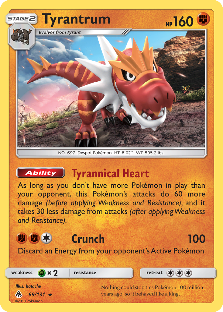 Tyrantrum (69/131) [Sun & Moon: Forbidden Light] | Mega City Incorporated