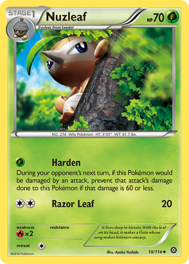 Nuzleaf (10/114) [XY: Steam Siege] | Mega City Incorporated