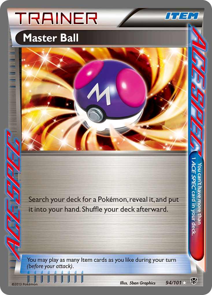 Master Ball (94/101) [Black & White: Plasma Blast] | Mega City Incorporated