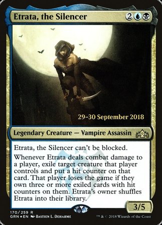 Etrata, the Silencer [Guilds of Ravnica Promos] | Mega City Incorporated