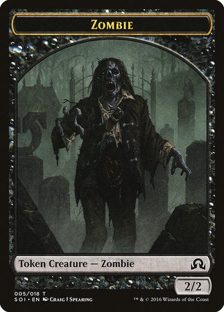 Zombie Token [Shadows over Innistrad Tokens] | Mega City Incorporated