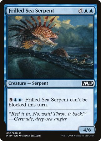 Frilled Sea Serpent [Core Set 2019] | Mega City Incorporated