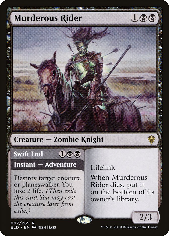 Murderous Rider // Swift End [Throne of Eldraine] | Mega City Incorporated