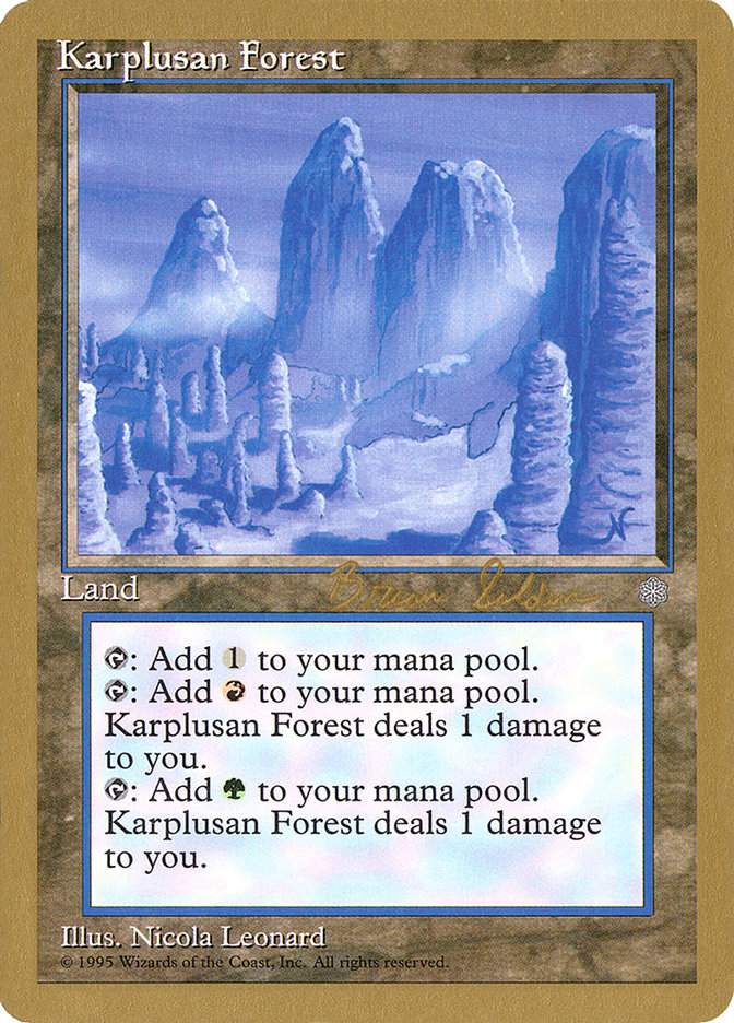 Karplusan Forest (Brian Selden) [World Championship Decks 1998] | Mega City Incorporated