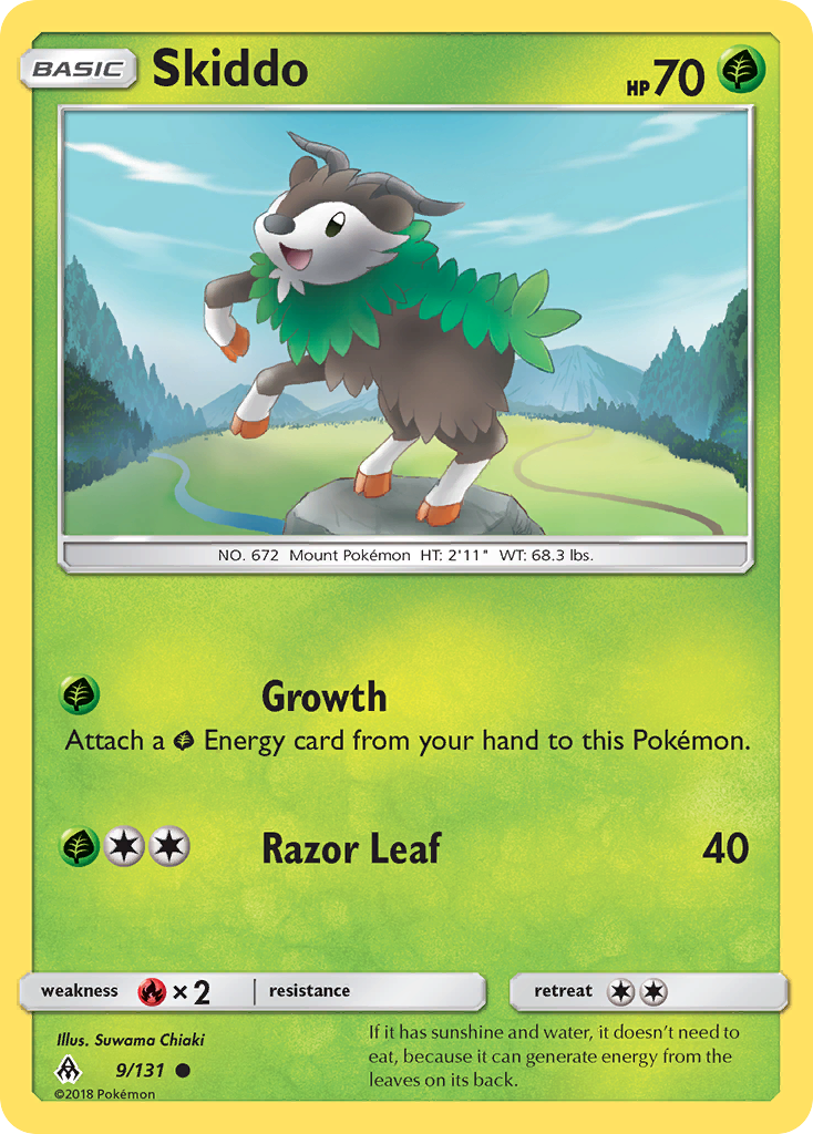 Skiddo (9/131) [Sun & Moon: Forbidden Light] | Mega City Incorporated